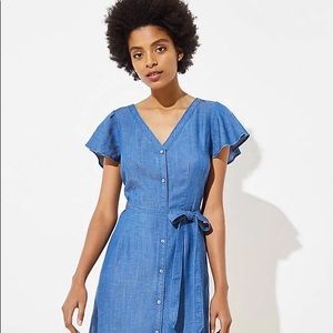 NEW WITH TAGS! Loft Denim Dress Size 4